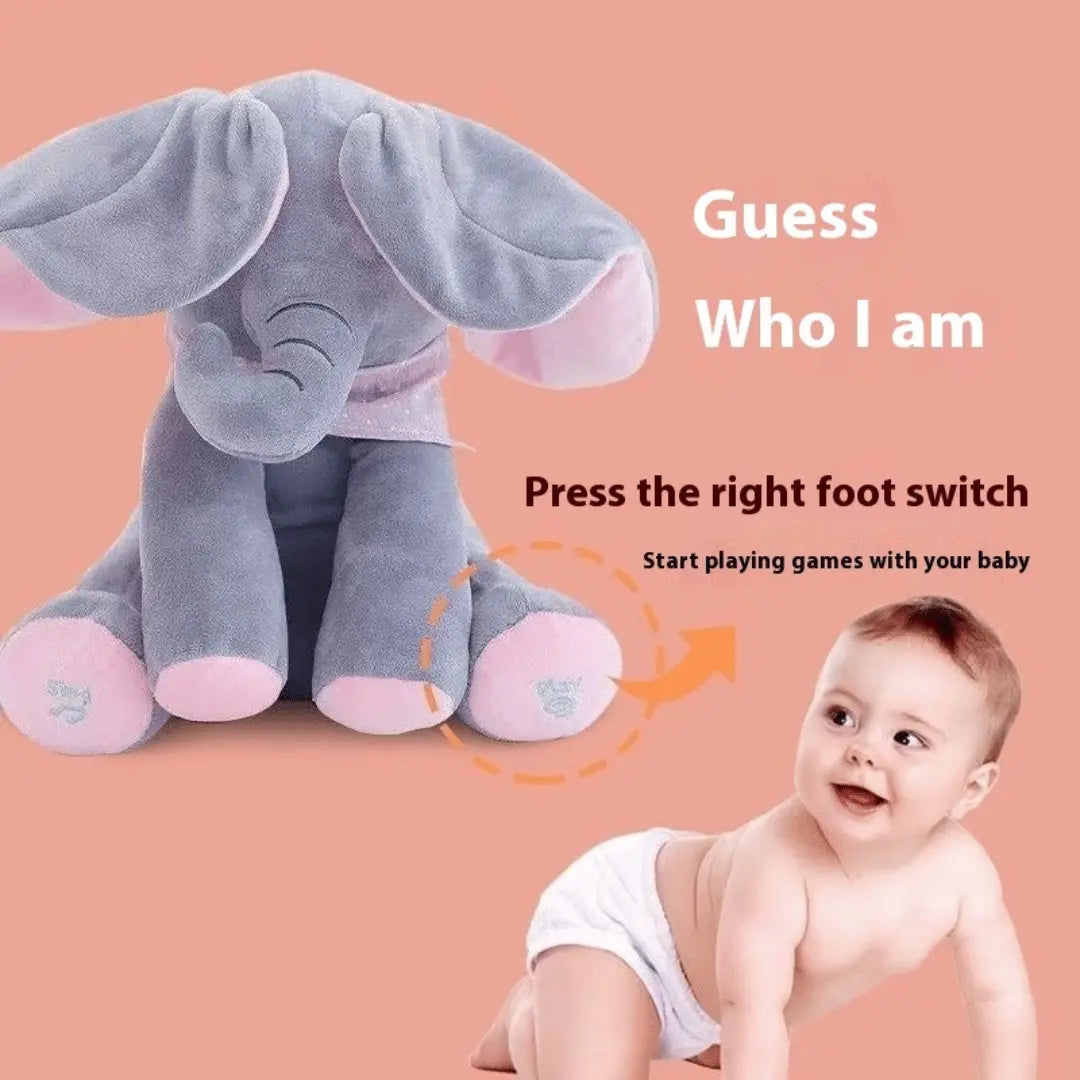 Animated Elephant Plush Toy – Singing & Ear-Moving Stuffed Animal for Babies